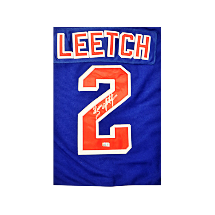 Brian Leetch New York Rangers Autographed Signed Blue Pro Style Jersey (CX Auth)