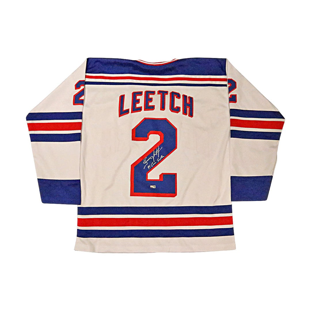 Brian Leetch New York Rangers Autographed Signed Inscribed '94 Conn Smythe' Custom White Jersey (CX Auth)