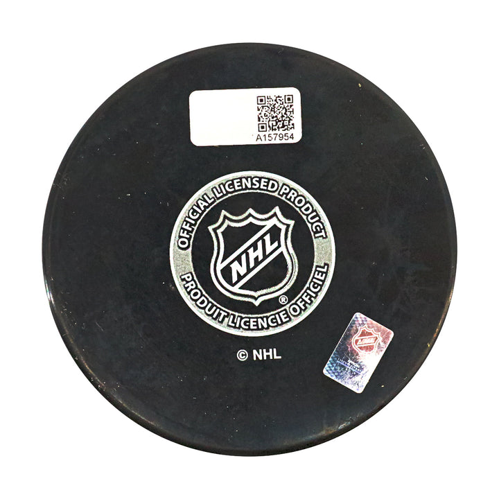 Brian Leetch New York Rangers Autographed Signed Inscribed '94 Conn Smythe' Replica Rangers Puck (CX Auth)
