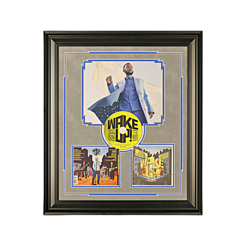 John Legend Autographed and Framed 2010 Wake Up! with The Roots CD Collage