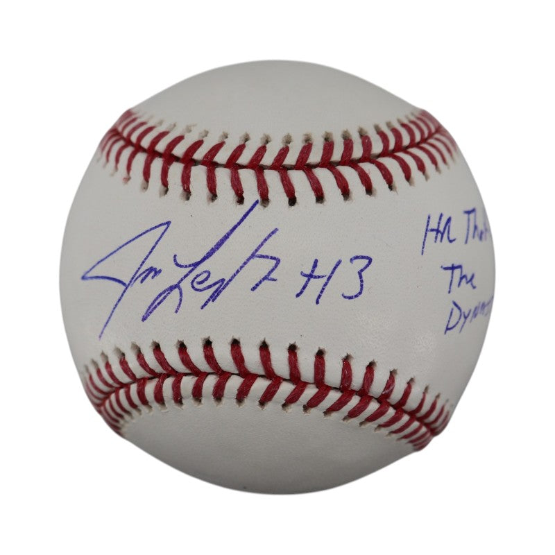 Jim Leyritz New York Yankees Autographed Inscribed HR That Started The Dynasty MLB Baseball CX Auth