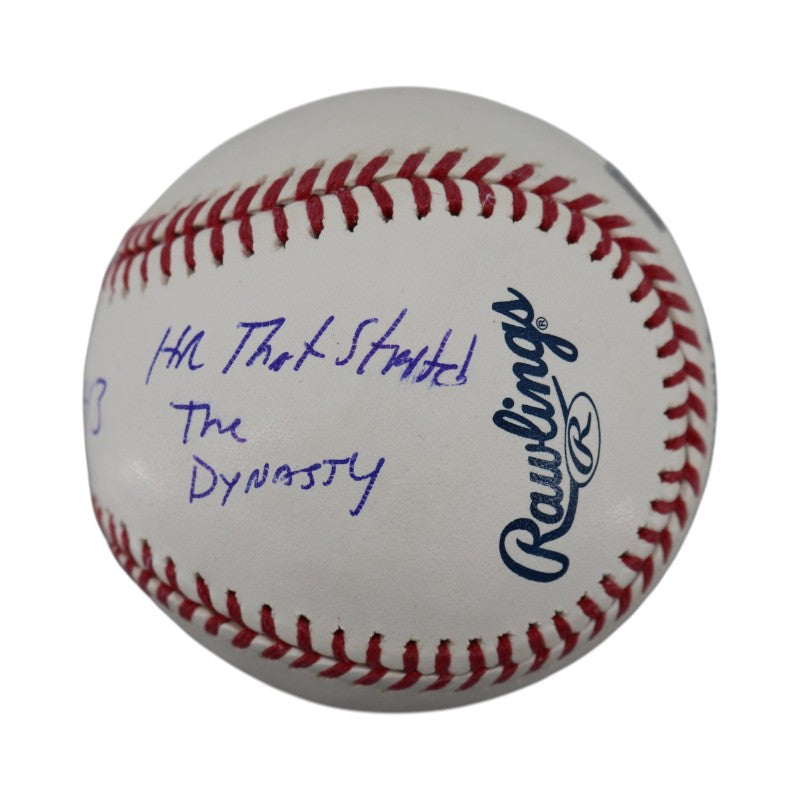 Jim Leyritz New York Yankees Autographed Inscribed HR That Started The Dynasty MLB Baseball CX Auth