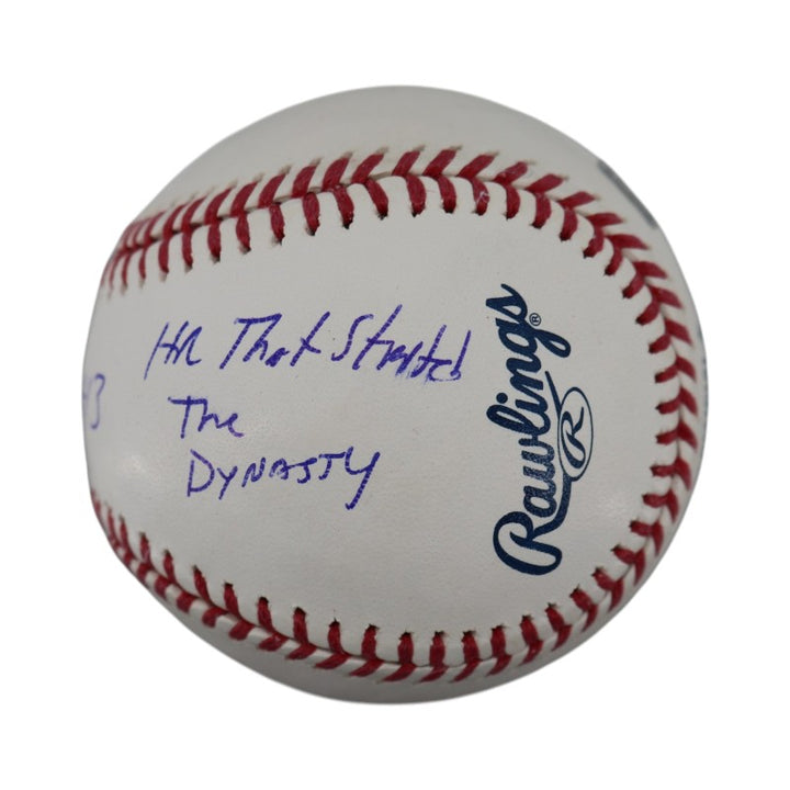Jim Leyritz New York Yankees Autographed Inscribed HR That Started The Dynasty MLB Baseball CX Auth