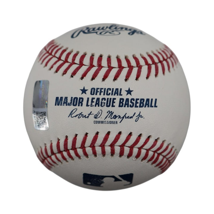 Jim Leyritz New York Yankees Autographed Inscribed 3x WSC MLB Baseball CX Auth