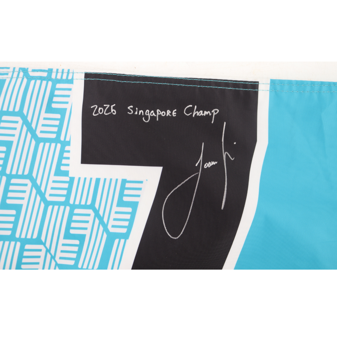 Joaquin Niemann LIV Golf Singapore 2025 Autographed Inscribed Hole #7 Pin Flag