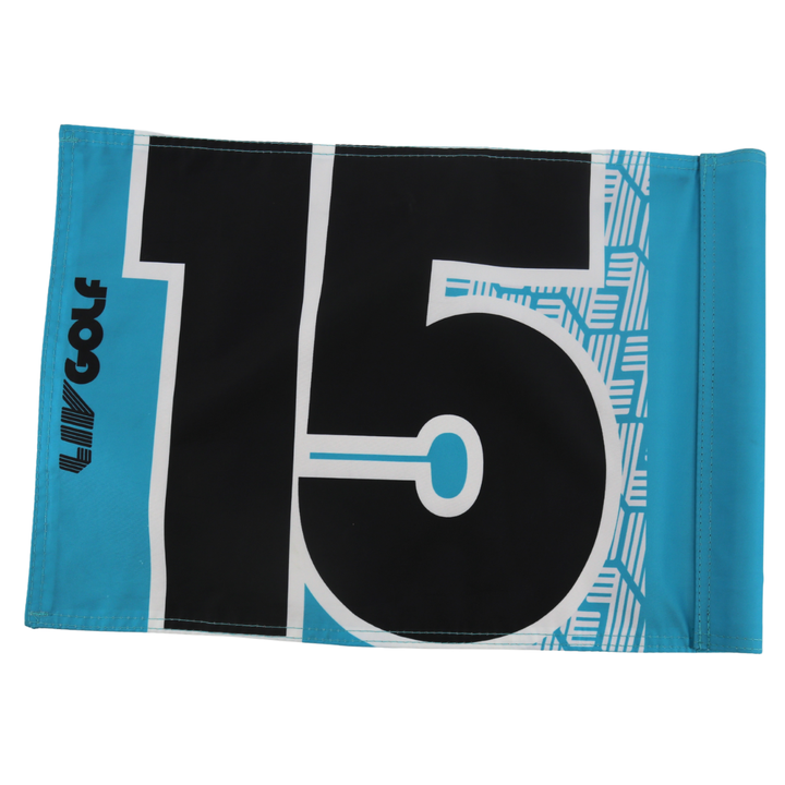 Joaquin Niemann LIV Golf Singapore 2025 Autographed Inscribed Hole #15 Pin Flag