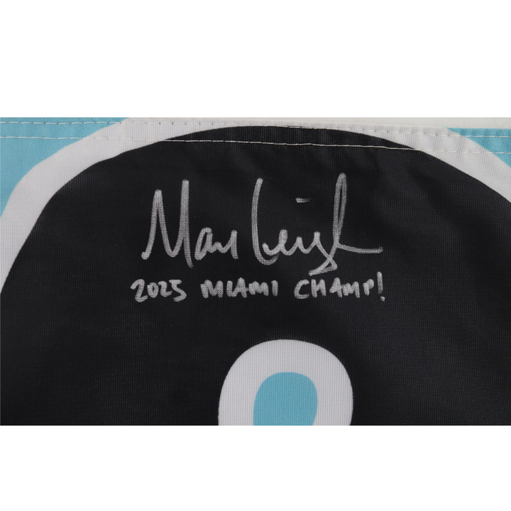 Marc Leishman LIV Golf Miami 2025 Autographed Inscribed Hole #12 Pin Flag