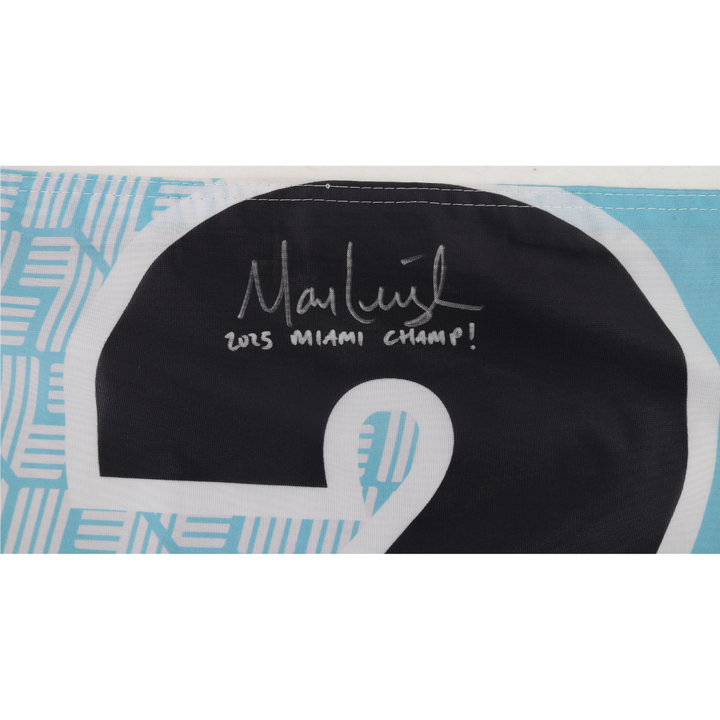 Marc Leishman LIV Golf Miami 2025 Autographed Inscribed Hole #2 Pin Flag