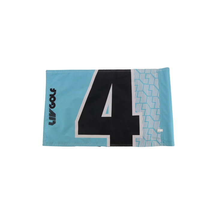Marc Leishman LIV Golf Miami 2025 Autographed Inscribed Hole #4 Pin Flag