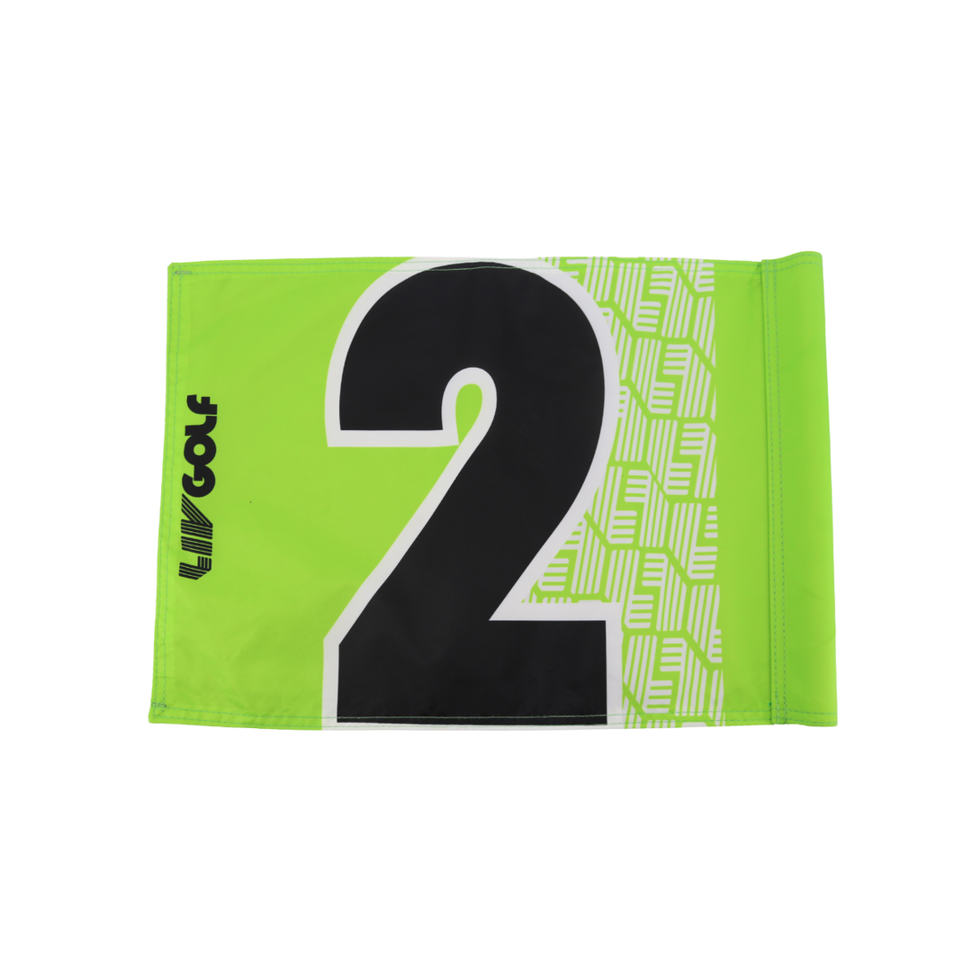 Sergio Garcia LIV Golf Hong Kong 2025 Autographed Inscribed Hole #2 Pin Flag