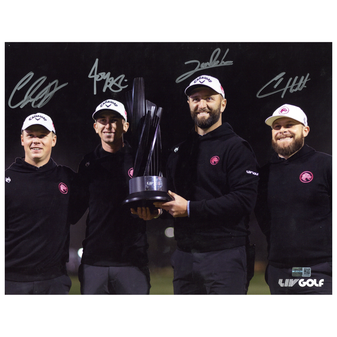 LIV Legion XIII Team Signed Rahm/Hatton/McKibbin/Surratt Autographed 11x14 Photo