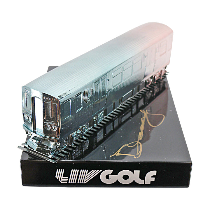 Dean Burmester LIV Golf Chicago 2025 Autographed L/E 20 of 60 Event Tee Marker (CX Auth)