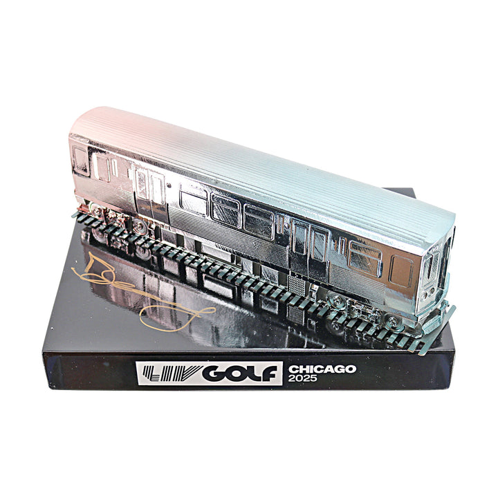 Dean Burmester LIV Golf Chicago 2025 Autographed L/E 19 of 60 Event Tee Marker (CX Auth)