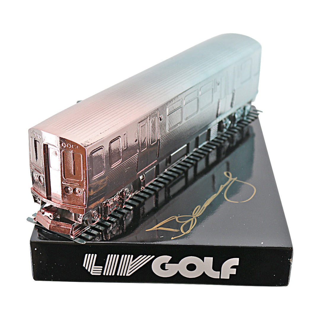 Dean Burmester LIV Golf Chicago 2025 Autographed L/E 19 of 60 Event Tee Marker (CX Auth)