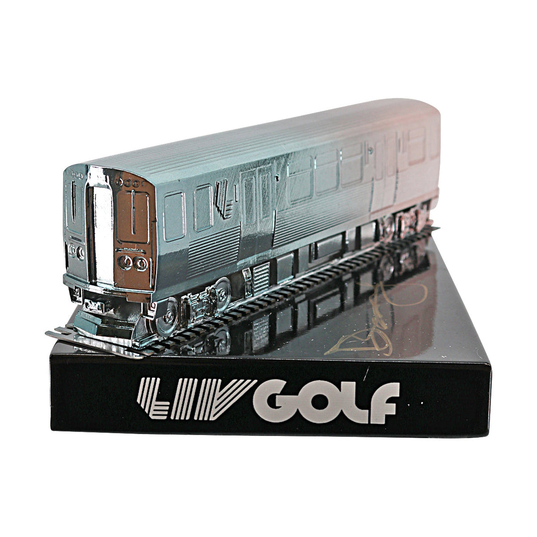 Dean Burmester LIV Golf Chicago 2025 Autographed L/E 21 of 60 Event Tee Marker (CX Auth)