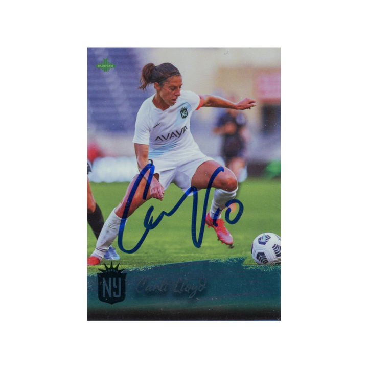 Carli Lloyd Autographed Signed 2021 NWSL Premier Parkside Soccer Card (CX Auth)