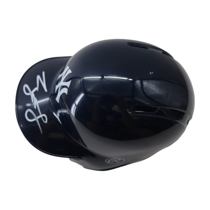 George Lombard Jr New York Yankees Autographed Mini Batting Helmet Beckett Auth