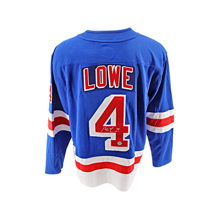 Kevin Lowe New York Rangers Autographed Fanatics Brand Blue Rangers Jersey (AJ Sportsworld COA)