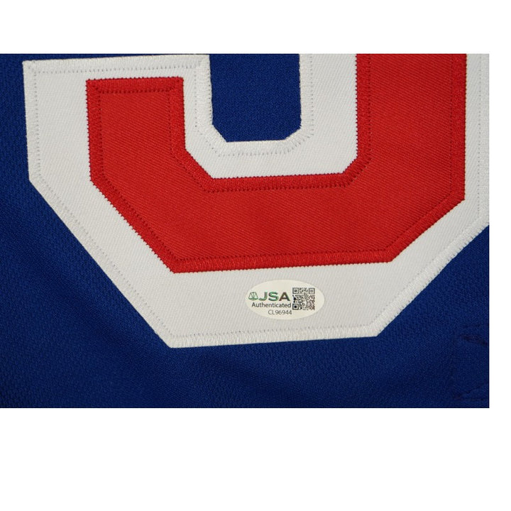 Henrik Lundqvist New York Rangers Autographed Blue Pro Style Jersey JSA Holo Only
