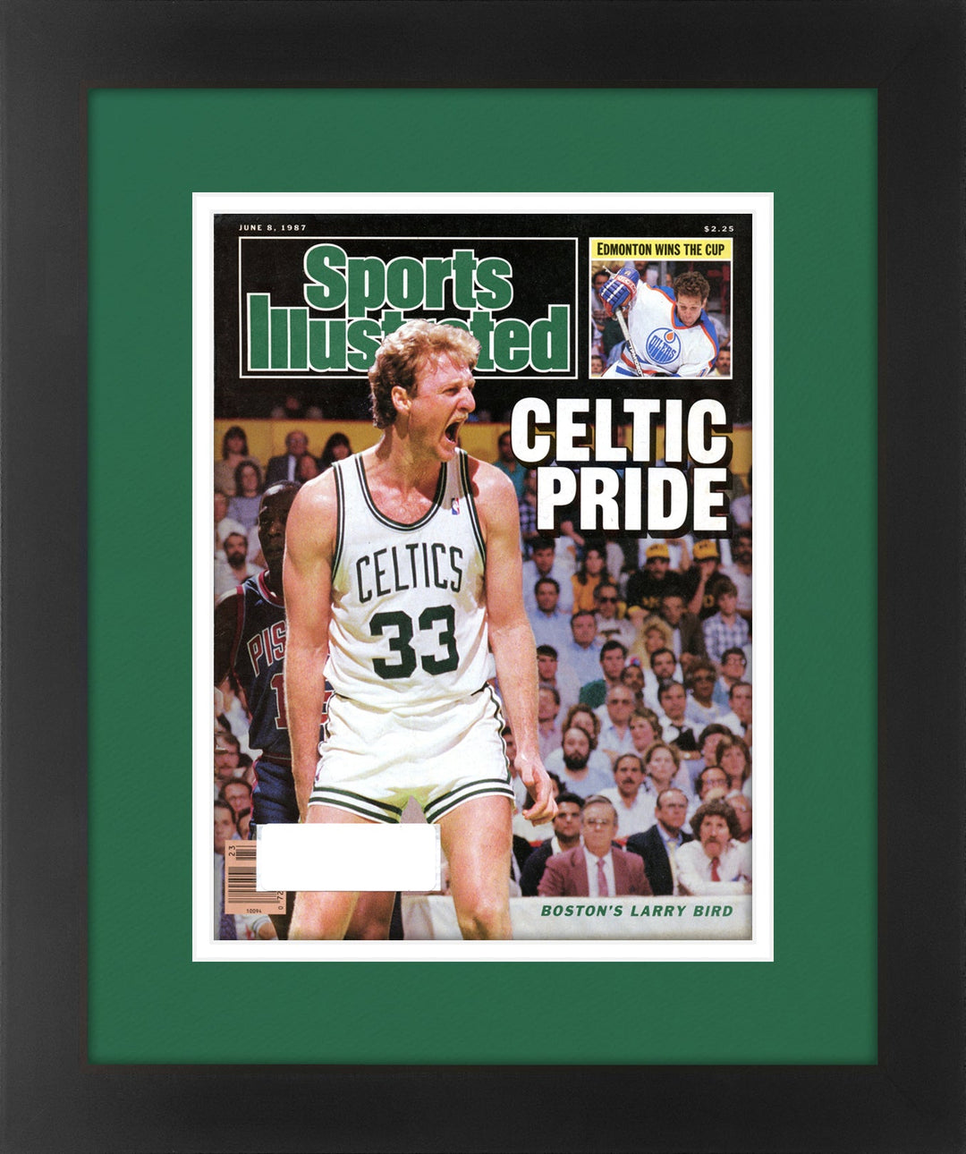 Larry Bird Boston Celtics Vintage Sports Illustrated Magazine June 8,1987 Original Issue Professionally Matted and Framed 14.25 x 17