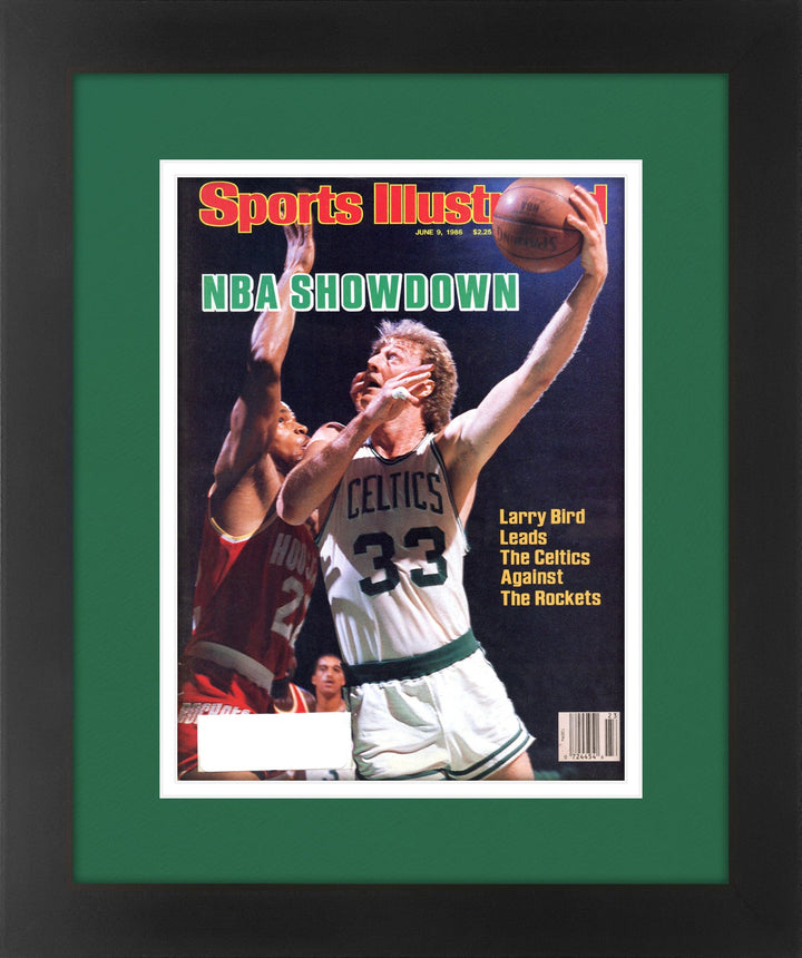 Larry Bird Boston Celtics Vintage Sports Illustrated Magazine June 9,1986 Original Issue Professionally Matted and Framed 14.25 x 17