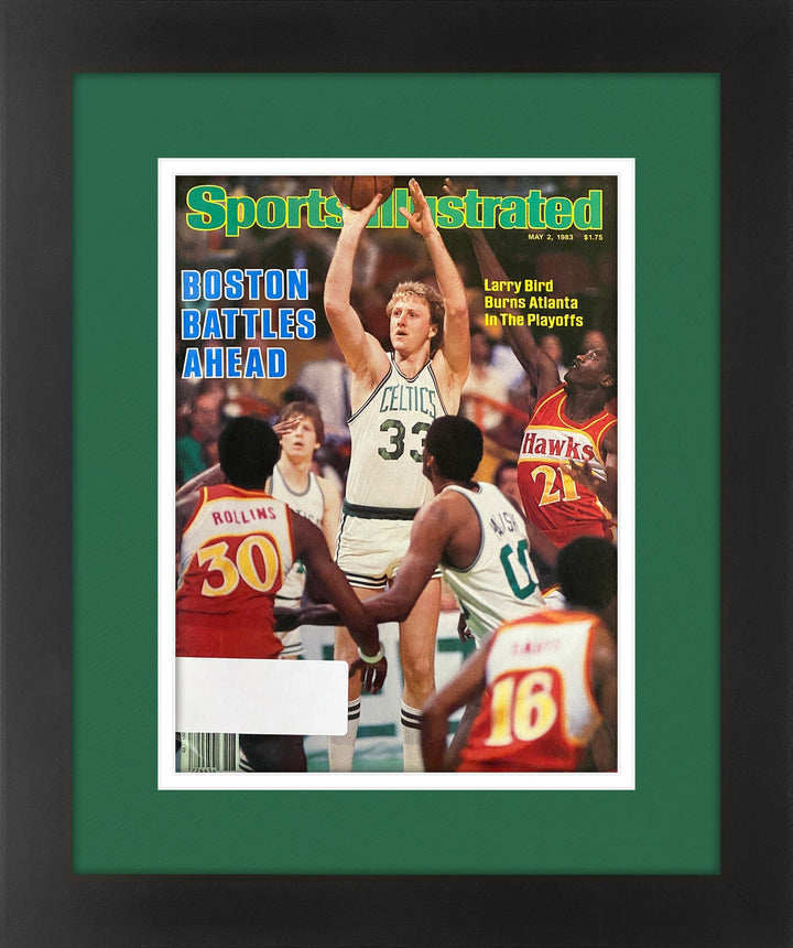 Larry Bird Boston Celtics Vintage Sports Illustrated Magazine May 2, 1983 Original Issue Professionally Matted and Framed 14.25 x 17