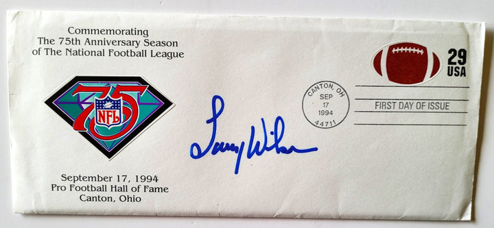 Larry Wilson St. Louis Cardinals Signed 75th Anniversary of the NFL September 17, 1994 Pro Football Hall of Fame First Day Cover (PSA)