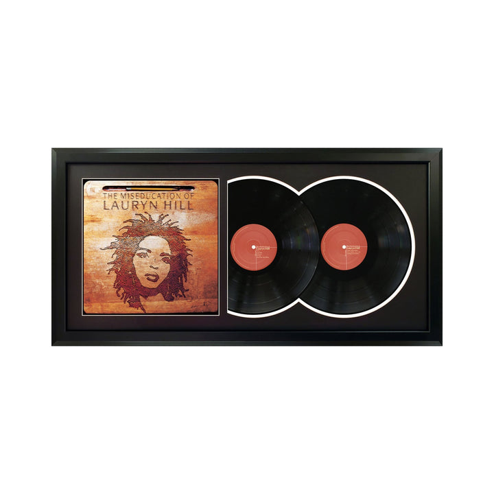 Lauryn Hill The Miseducation of Lauryn Hill Genuine Double Vinyl Records & Cover Professionally Framed 17.5 x 34.5 Wall Display with a Black Mat