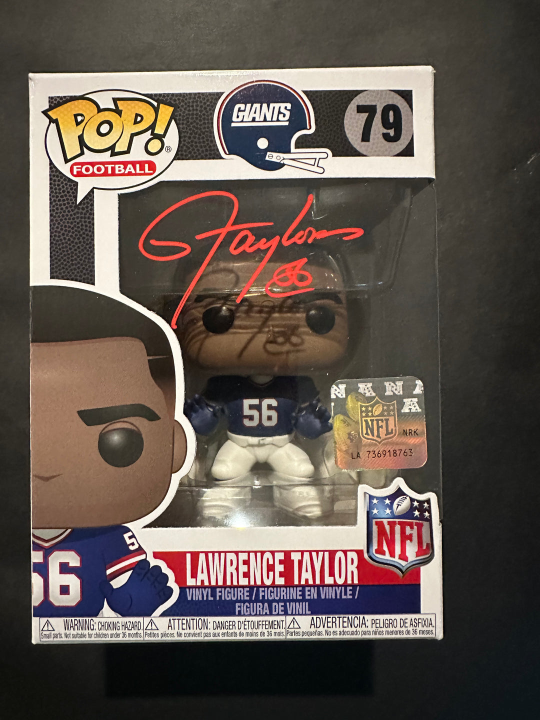 Lawrence Taylor signed funko