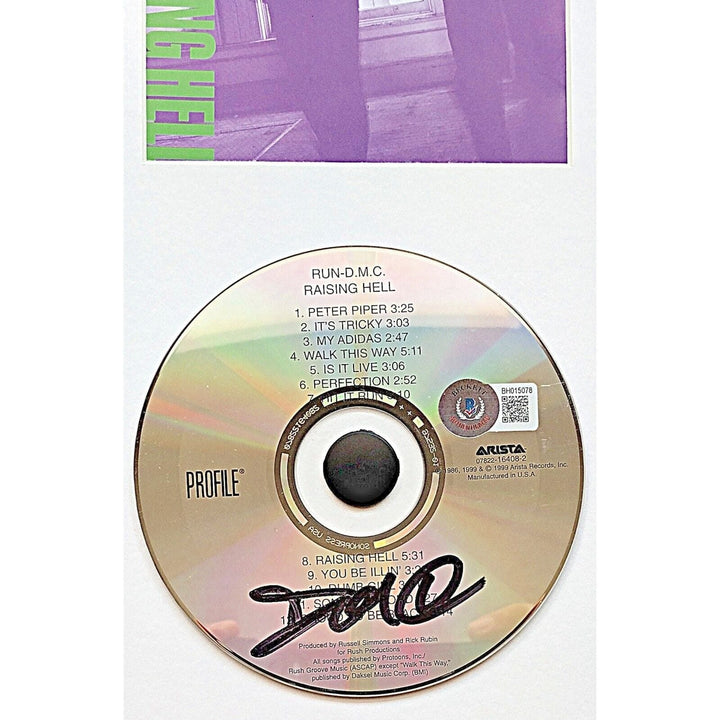 Darryl McDaniels Run DMC Signed Raising Hell CD Album Cover Framed Beckett Auto COA