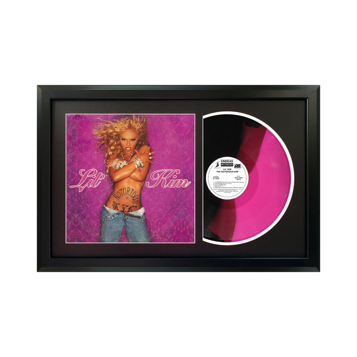 Lil' Kim The Notorious K.I.M. Genuine Vinyl Record & Cover Professionally Framed 17.5  x 26.5  Wall Display with a Black Mat