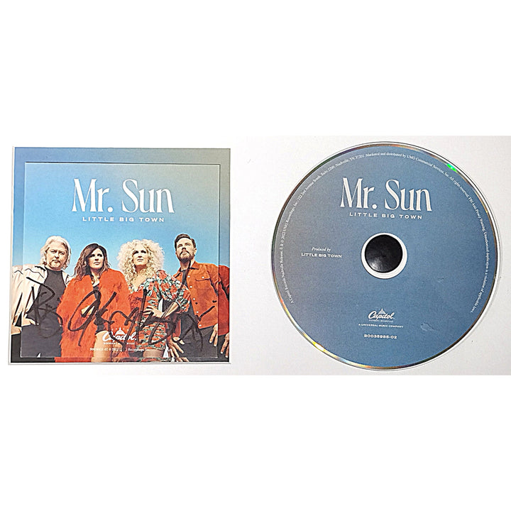 Little Big Town Signed Mr Sun CD Cover Framed Wall Display Beckett Certified Authentic