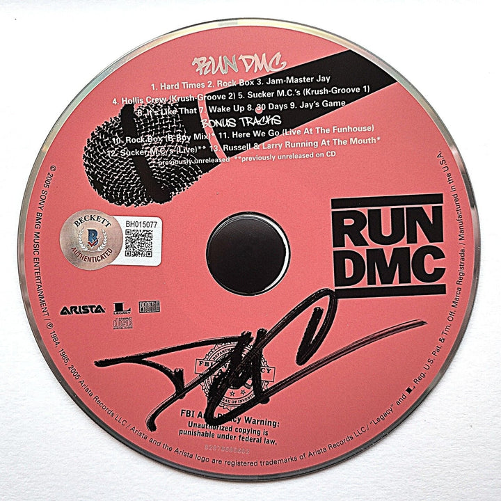Darryl McDaniels Signed Run DMC Self Titled CD Framed Beckett Authentic Autograph COA