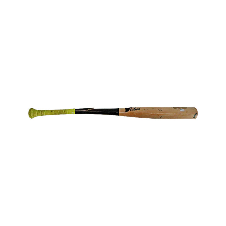 Johan Rojas Philadelphia Phillies 2024 Cracked Game Used Victus Pro Reserve Brandon Marsh YP66 Maple 34/31 Bat (MLB Auth)