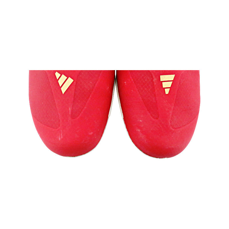 Brandon Marsh Philadelphia Phillies 2024 Game Worn Pair of Red Adidas Summer Bash Adizero Cleats - Size 13 (Brandon Marsh CX LOA)