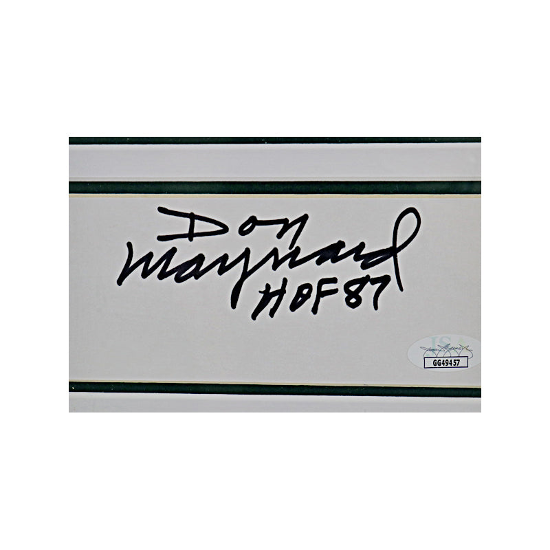 Don Maynard New York Jets Autographed Signed Inscribed Framed Chit Collage (JSA COA)