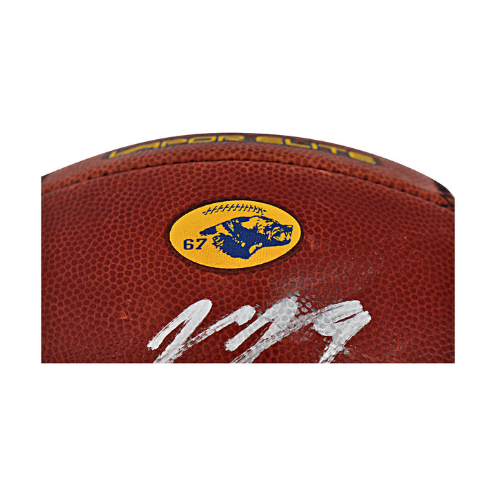 JJ McCarthy University of Michigan Autographed Team Issued Nike Vapor Elite Ball #67 Football (CX Auth)
