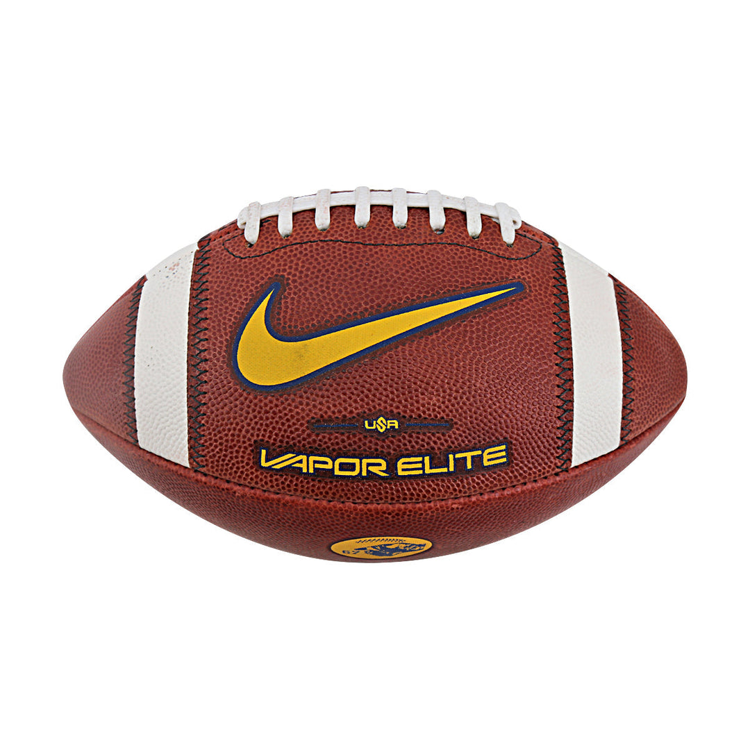 JJ McCarthy University of Michigan Autographed Team Issued Nike Vapor Elite Ball #67 Football (CX Auth)