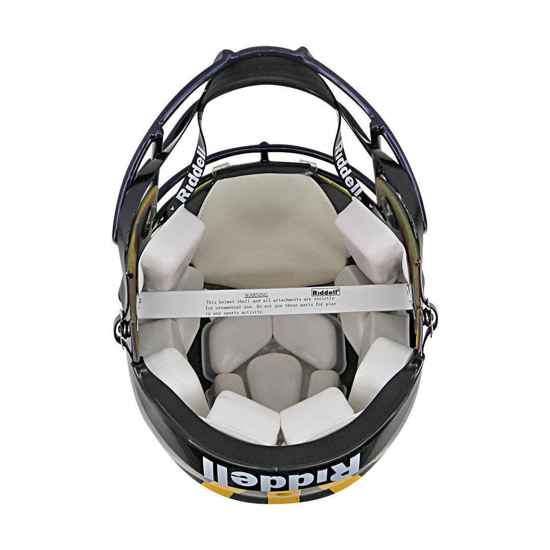 JJ McCarthy University of Michigan Autographed Riddell Full Size Authentic Speed Helmet (Beckett Auth)