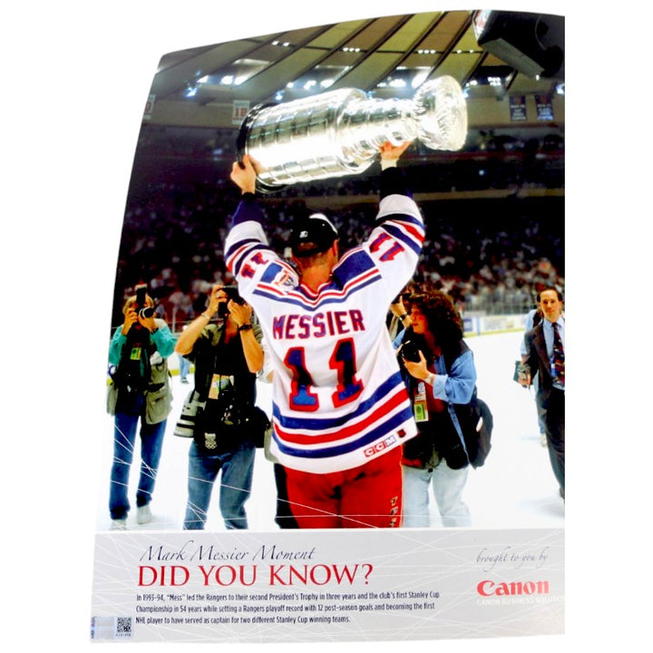 Mark Messier New York Rangers Autographed Inscribed HOF 2007 A Celebration of The Captain CX Auth