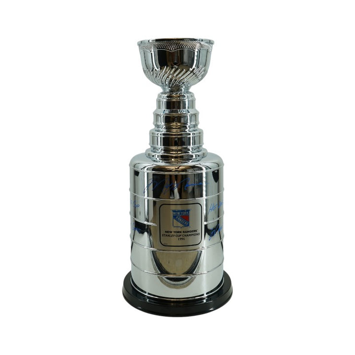 Mark Messier New York Rangers Autographed Multi Inscribed Replica Stanley Cup Trophy CX Auth
