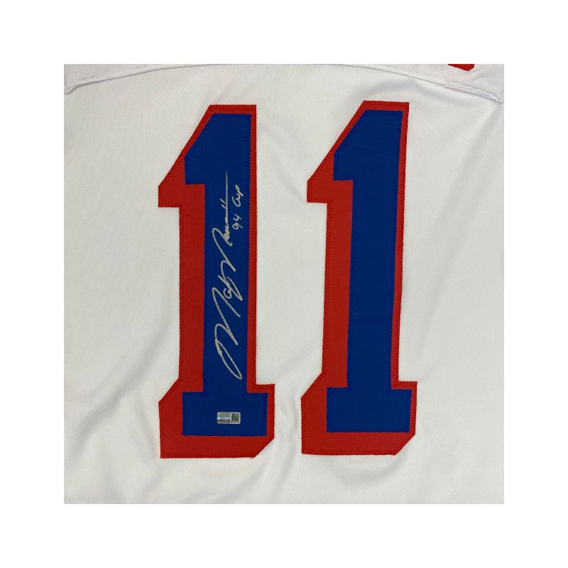 Mark Messier New York Rangers Autographed Inscribed 94 Cup White Pro Style Jersey CX Auth