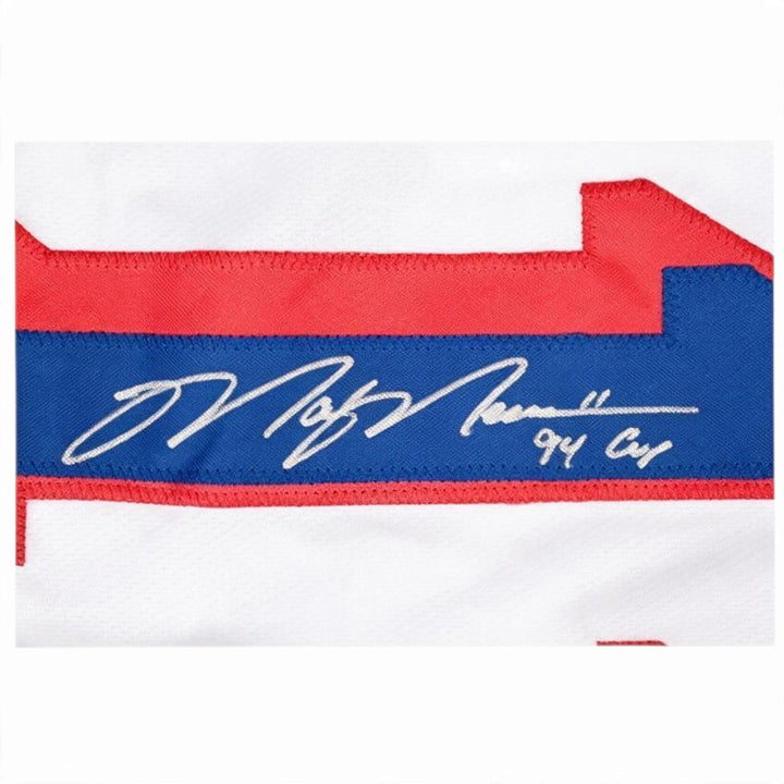Mark Messier New York Rangers Autographed Inscribed 94 Cup White Pro Style Jersey CX Auth
