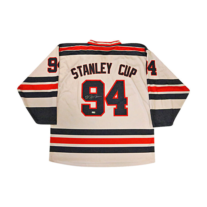 Mark Messier New York Rangers Autographed Signed Custom Dri Fit #94 Stanley Cup Jersey (CX Auth)