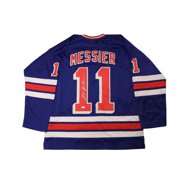 Mark Messier New York Rangers Autographed Signed Pro Style Blue Jersey