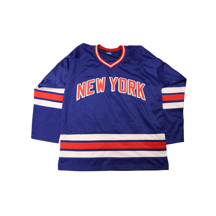 Mark Messier New York Rangers Autographed Signed Pro Style Blue Jersey