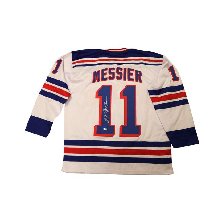 Mark Messier New York Rangers Autographed Signed Pro Style White Jersey