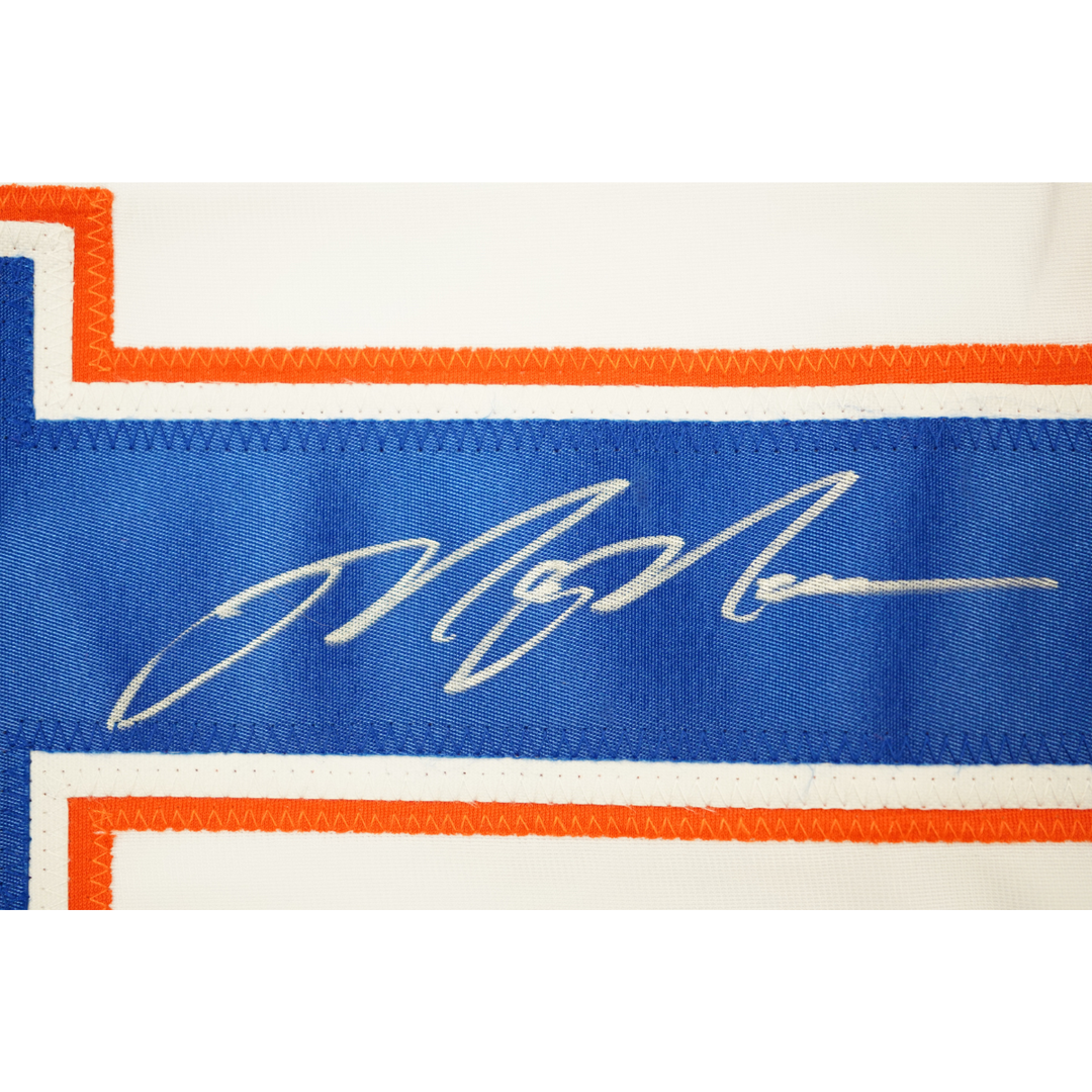 Mark Messier Edmonton Oilers Autographed Signed Pro Style White Jersey (CX Auth)