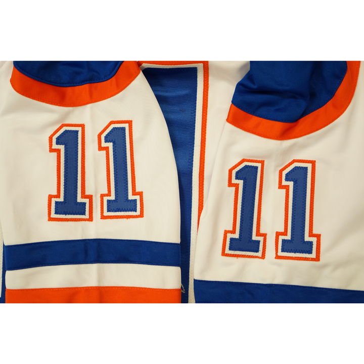 Mark Messier Edmonton Oilers Autographed Signed Pro Style White Jersey (CX Auth)