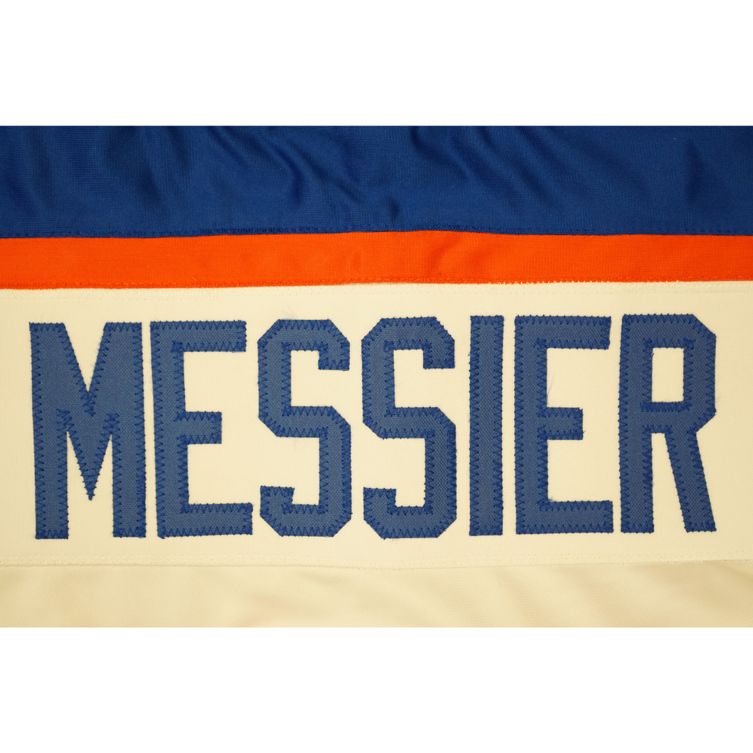 Mark Messier Edmonton Oilers Autographed Signed Pro Style White Jersey (CX Auth)